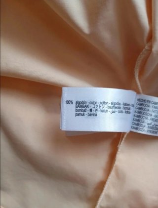Blusa manga corta beige/amarilla