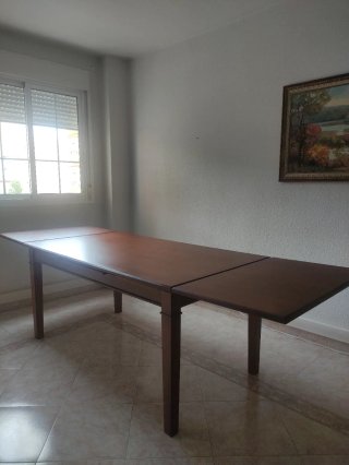 Mesa extensible madera roble