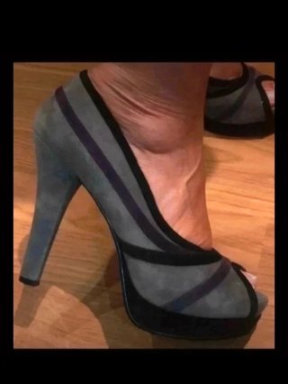 Tacones Nine West grises talla 40
