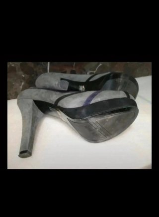 Tacones Nine West grises talla 40