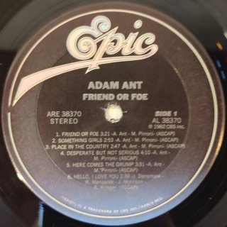 Vinilo Adam Ant Friend or Foe