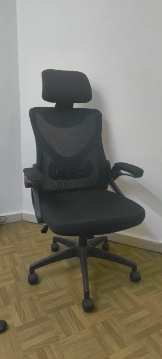 Silla de Oficina Ergonómica Yaheetech Negra