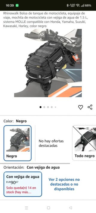 Bolsa depósito moto Rhinowalk MJX2002