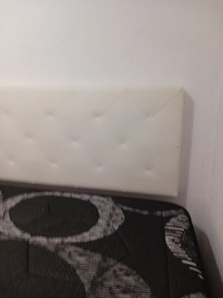 Cabecero blanco polipiel