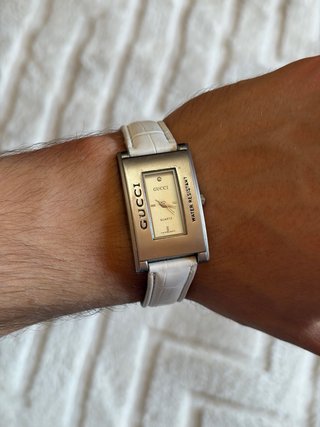 Orologio Gucci Quarzo Vera Pelle Unisex Vintage