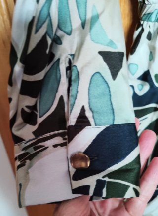 Mono largo Zara estampado hojas