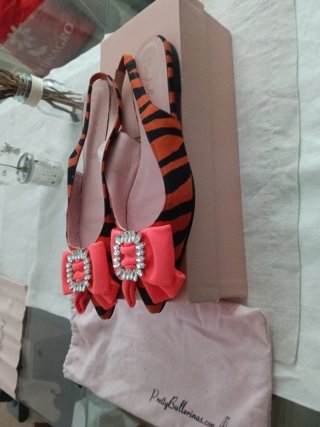 Pretty Ballerinas Talla 38 Atigradas Naranja