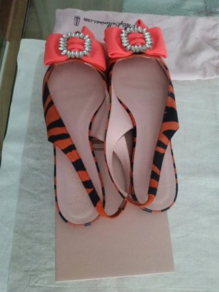 Pretty Ballerinas Talla 38 Atigradas Naranja