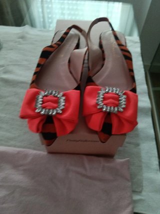 Pretty Ballerinas Talla 38 Atigradas Naranja