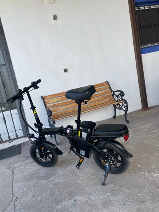 Bicicleta Eléctrica Plegable Negra