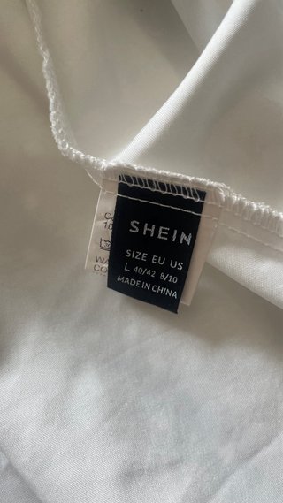 Vestido blanco plumeti talla L
