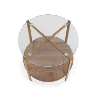Mesa auxiliar Nixo cristal