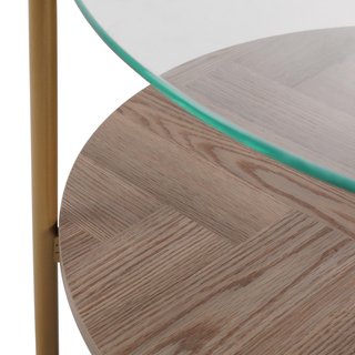 Mesa auxiliar Nixo cristal