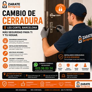 Cambio de Cerradura Les Corts, Barcelona