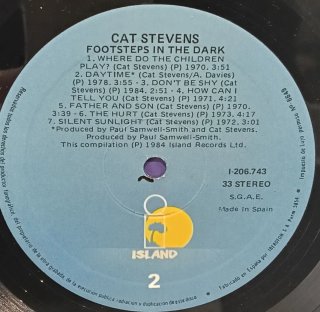 LP Cat Stevens - Footsteps In The Dark