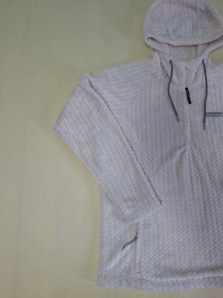 Columbia Fleece Hombre Blanco Vintage