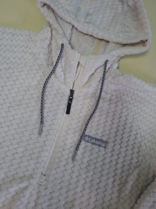 Columbia Fleece Hombre Blanco Vintage