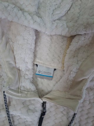 Columbia Fleece Hombre Blanco Vintage