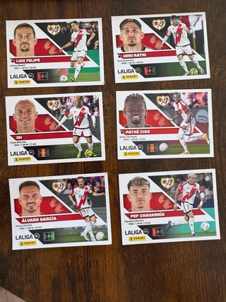 Lote cromos Rayo Vallecano La Liga Panini