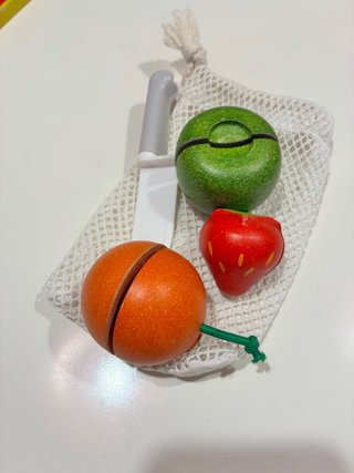 Juguetes Frutas Madera Bebé Niños