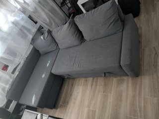 Sofá Cama Chaiselongue Friheten Ikea Gris