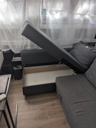 Sofá Cama Chaiselongue Friheten Ikea Gris