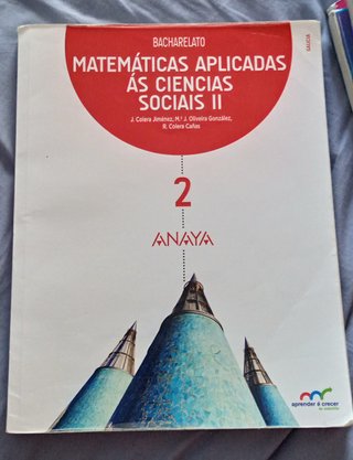 Matemáticas aplicadas ás ciencias sociais II, 2...