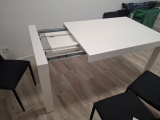 Mesa comedor ampliable + 6 sillas + mesita de cent