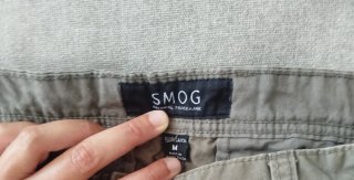 Pantalón cargo SMOG verde oliva