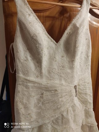 Vestido de Novia con Volantes