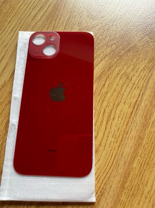 Cristal Trasero iPhone 13 (Negro, Azul, Rojo)