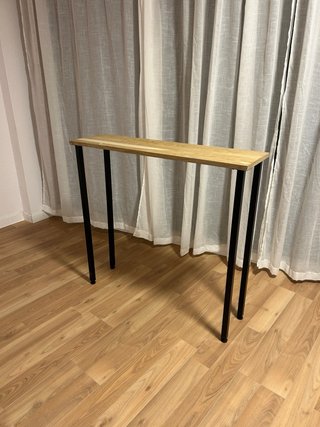 Mesa consola madera y metal