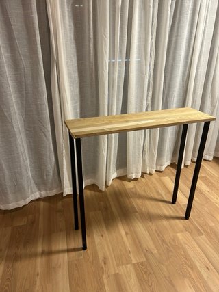 Mesa consola madera y metal