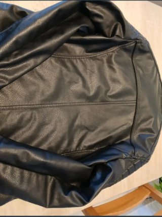 Chaqueta polipiel Jack & Jones Talla M Negra