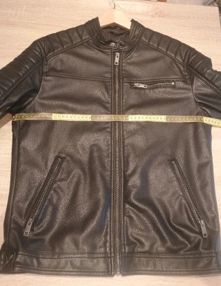 Chaqueta polipiel Jack & Jones Talla M Negra