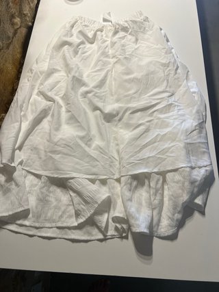 Falda larga blanca niña Shein Talla 9