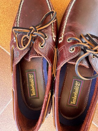 Náuticos de piel Timberland marrones