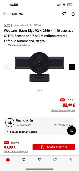 Razer Webcam 4K Inteligente