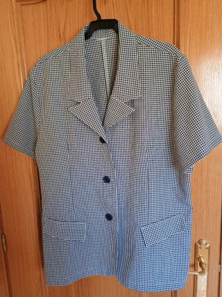 Camisa cuadros manga corta