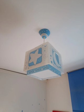 Lámpara Infantil Dalber Luna y Estrella Azul