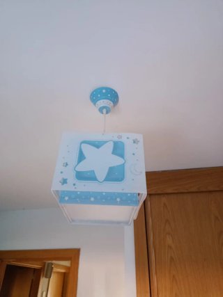 Lámpara Infantil Dalber Luna y Estrella Azul