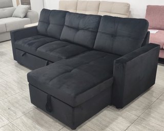 Sofá de 215cm chaise longue + arcón reversible