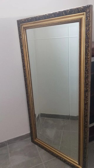 Espejo Madera Estilo Antiguo Dorado