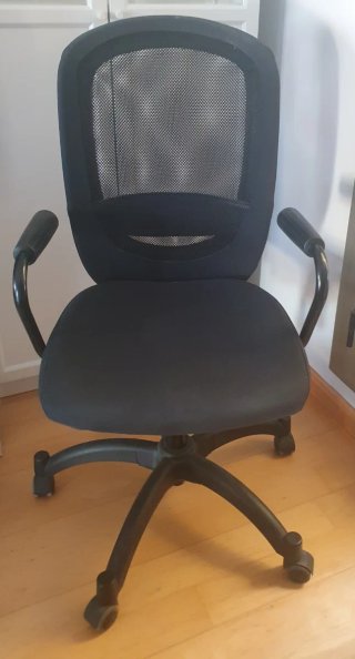 Silla de oficina Ikea negra