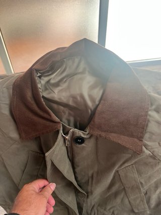 Cazadora SKALL verde tipo Barbour