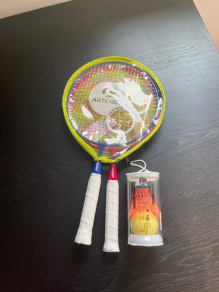 Set 2 raquetas bádminton + volante