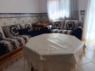 Sofá marroquí (Sdari) tela y madera