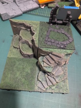 Bloques Mazmorra 3D Terreno Elevado