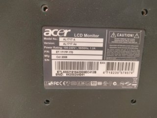 Pantalla Acer AL1717