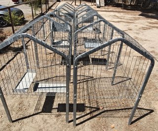 Jaulas elevadas y galvanizadas para exterior